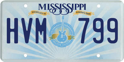 MS license plate HVM799