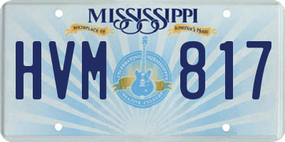 MS license plate HVM817