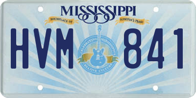 MS license plate HVM841