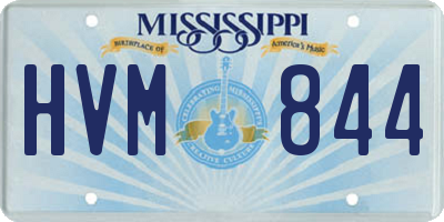 MS license plate HVM844