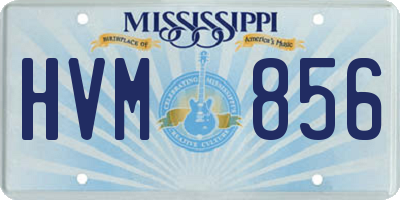 MS license plate HVM856