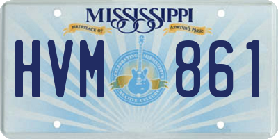 MS license plate HVM861