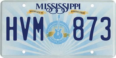 MS license plate HVM873