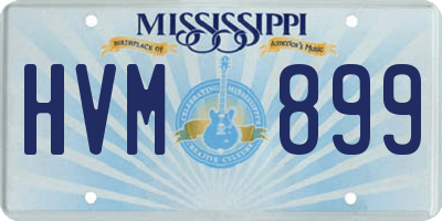 MS license plate HVM899