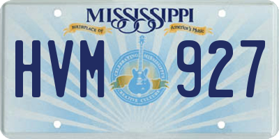 MS license plate HVM927