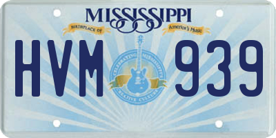 MS license plate HVM939