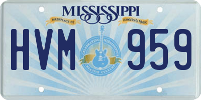 MS license plate HVM959