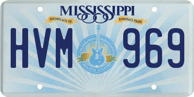 MS license plate HVM969