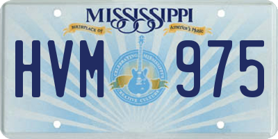MS license plate HVM975