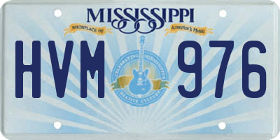 MS license plate HVM976