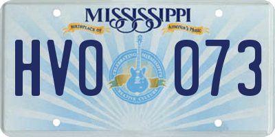 MS license plate HVO073