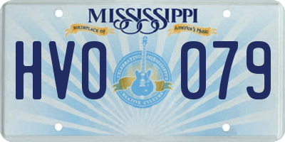 MS license plate HVO079