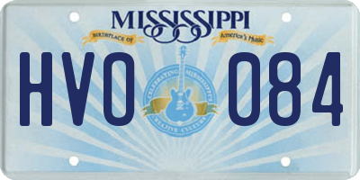 MS license plate HVO084