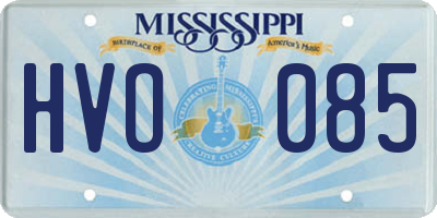 MS license plate HVO085