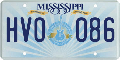MS license plate HVO086