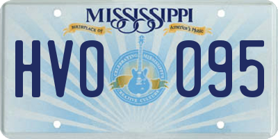 MS license plate HVO095