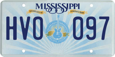 MS license plate HVO097