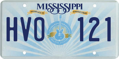 MS license plate HVO121