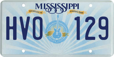 MS license plate HVO129