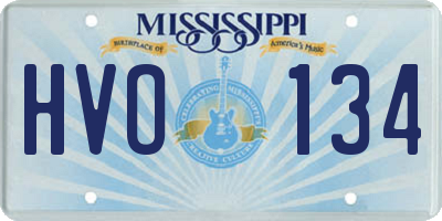 MS license plate HVO134