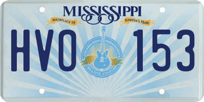 MS license plate HVO153
