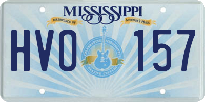 MS license plate HVO157