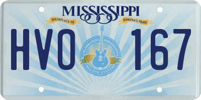 MS license plate HVO167