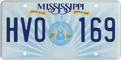 MS license plate HVO169