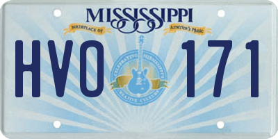 MS license plate HVO171