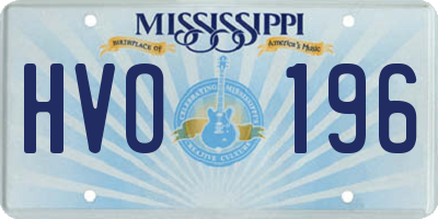 MS license plate HVO196
