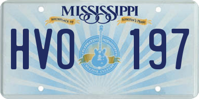 MS license plate HVO197