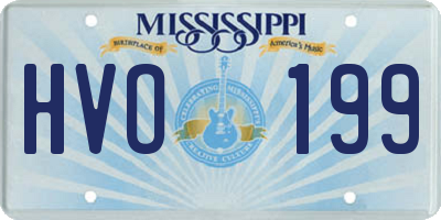 MS license plate HVO199
