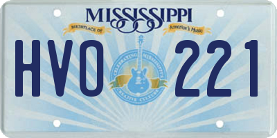MS license plate HVO221
