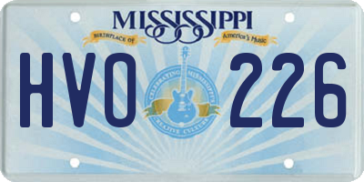 MS license plate HVO226