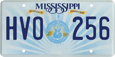 MS license plate HVO256
