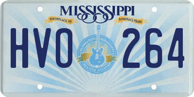 MS license plate HVO264
