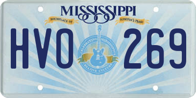MS license plate HVO269