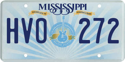 MS license plate HVO272