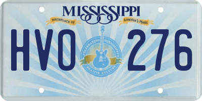 MS license plate HVO276