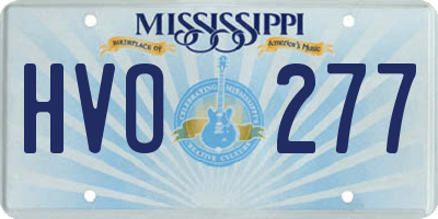MS license plate HVO277