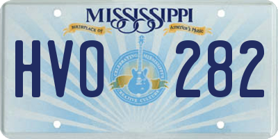 MS license plate HVO282
