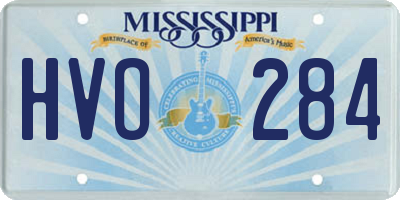 MS license plate HVO284