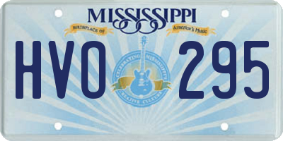 MS license plate HVO295