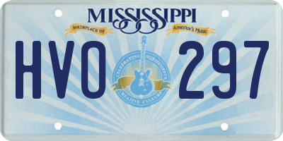 MS license plate HVO297