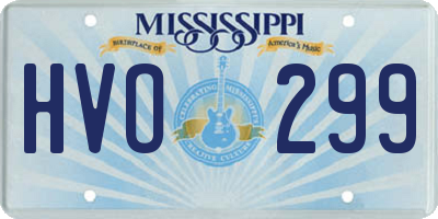 MS license plate HVO299