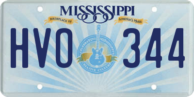 MS license plate HVO344