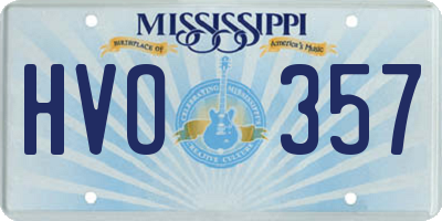 MS license plate HVO357