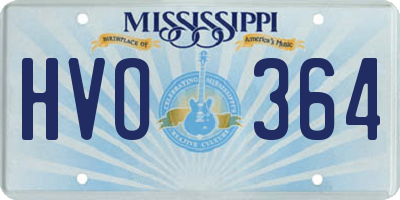 MS license plate HVO364