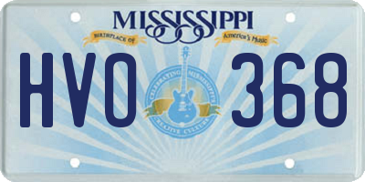 MS license plate HVO368