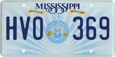 MS license plate HVO369